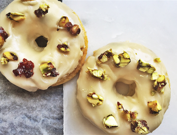 Pistachio Chewy Bite Doughnuts